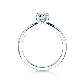 Anello di Fidanzamento Classic 4 in 18K oro bianco con diamante 0,60ct H/SI