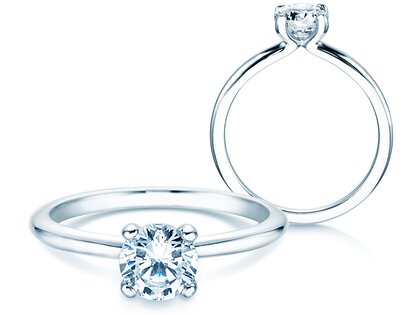 Anello di Fidanzamento Classic 4 in 18K oro bianco con diamante 2,00ct G/SI