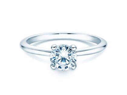Anello di Fidanzamento Classic 4 in 18K oro bianco con diamante 2,00ct G/SI