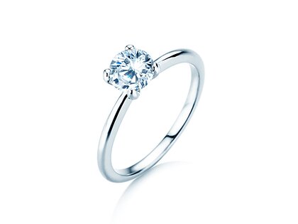 Anello di Fidanzamento Classic 4 in 18K oro bianco con diamante 2,00ct G/SI