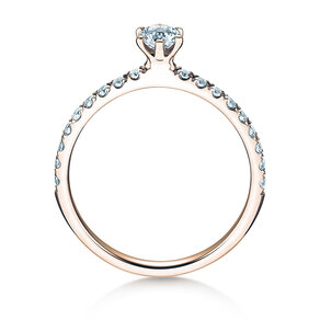 Anello di Fidanzamento Classic Pavé in 9K oro rosa con diamanti 0,50ct G/SI
