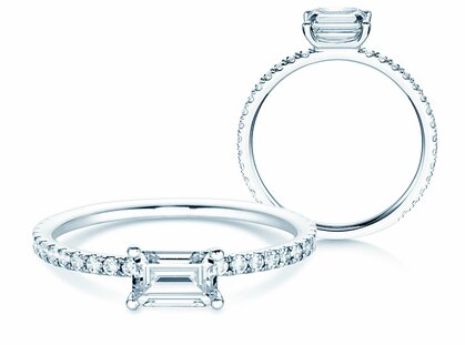Anello di Fidanzamento Emerald-Cut