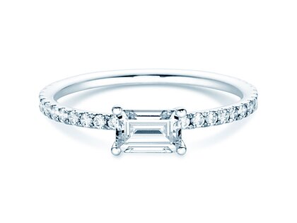 Anello di Fidanzamento Emerald-Cut