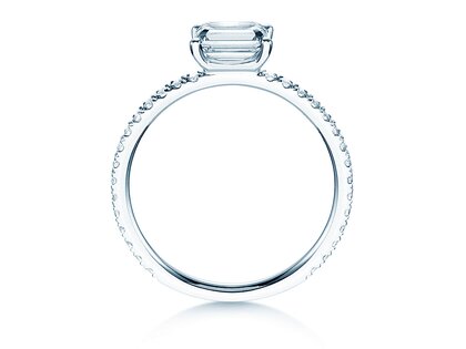 Anello di Fidanzamento Emerald-Cut
