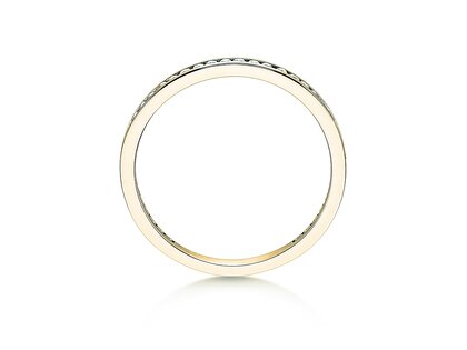 Anello di Fidanzamento Endless Love in 14K oro giallo con diamanti 0,20ct G/SI
