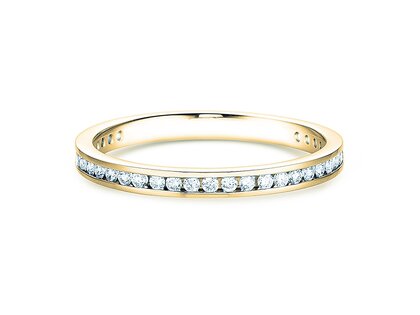Anello di Fidanzamento Endless Love in 14K oro giallo con diamanti 0,33ct G/SI