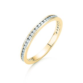 Anello di Fidanzamento Endless Love in 14K oro giallo con diamanti 0,33ct G/SI