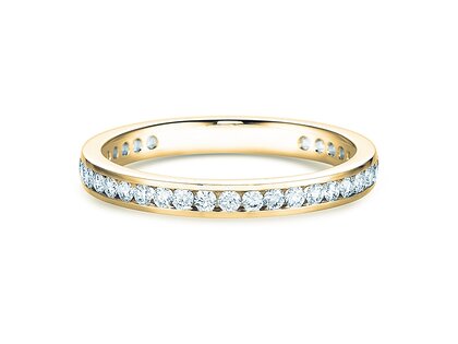 Anello di Fidanzamento Endless Love in 9K oro giallo con diamanti 0,50ct G/SI