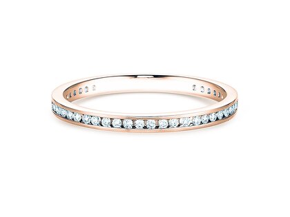 Anello di Fidanzamento Endless Love in 18K oro rosa con diamanti 0,20ct G/SI