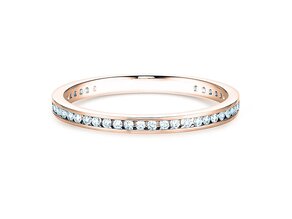 Anello di Fidanzamento Endless Love in 18K oro rosa con diamanti 0,20ct G/SI