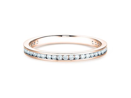 Anello di Fidanzamento Endless Love in 9K oro rosa con diamanti 0,33ct G/SI