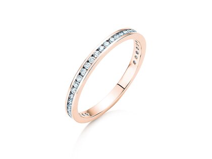 Anello di Fidanzamento Endless Love in 9K oro rosa con diamanti 0,33ct G/SI