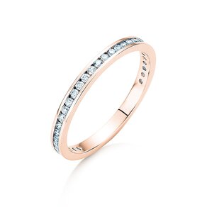 Anello di Fidanzamento Endless Love in 9K oro rosa con diamanti 0,33ct G/SI