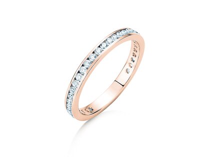 Anello di Fidanzamento Endless Love in 14K oro rosa con diamanti 0,50ct G/SI