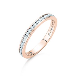 Anello di Fidanzamento Endless Love in 14K oro rosa con diamanti 0,50ct G/SI