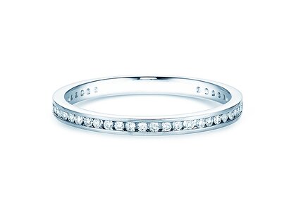 Anello di Fidanzamento Endless Love in 14K oro bianco con diamanti 0,20ct G/SI