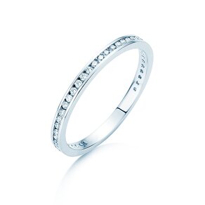 Anello di Fidanzamento Endless Love in 14K oro bianco con diamanti 0,20ct G/SI