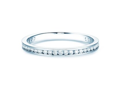 Anello di Fidanzamento Endless Love in 9K oro bianco con diamanti 0,33ct G/SI