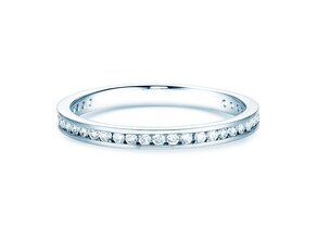 Anello di Fidanzamento Endless Love in 9K oro bianco con diamanti 0,33ct G/SI