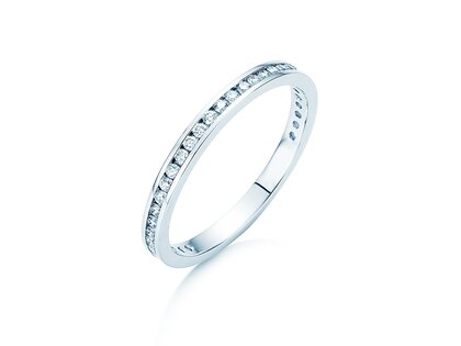 Anello di Fidanzamento Endless Love in 9K oro bianco con diamanti 0,33ct G/SI