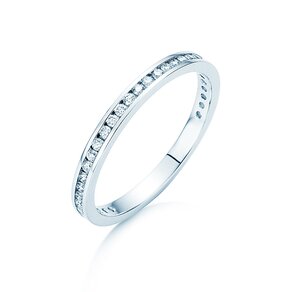 Anello di Fidanzamento Endless Love in 9K oro bianco con diamanti 0,33ct G/SI