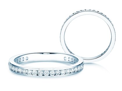 Anello di Fidanzamento Endless Love in 14K oro bianco con diamanti 0,50ct G/SI