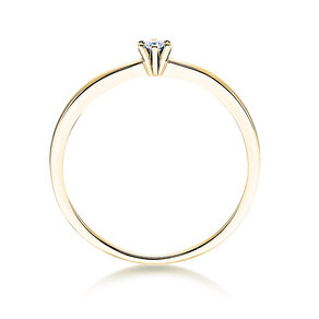 Anello di Fidanzamento Classic Petite in 14K oro giallo con diamante 0,07ct G/SI