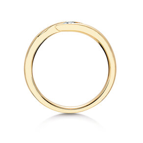 Anello di Fidanzamento Twist in 14K oro giallo con diamante 0,20ct H/SI