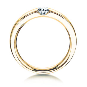 Anello di Fidanzamento Destiny in 9K oro giallo con diamante 0,05ct H/SI