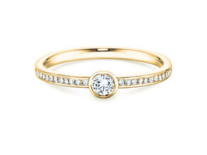 Anello di Fidanzamento Eternal Pavé in 18K oro giallo con diamanti 0,60ct G/SI