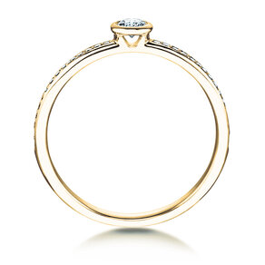 Anello di Fidanzamento Eternal Pavé in 18K oro giallo con diamanti 0,60ct G/SI