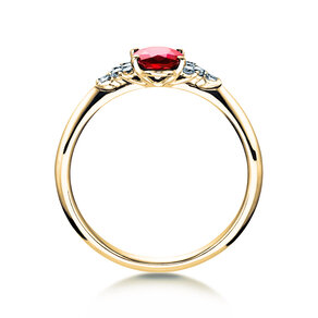 Anello di Fidanzamento Vivid in oro giallo