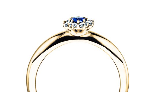 Anello di Fidanzamento Lovely in oro giallo