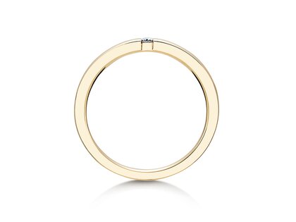 Anello di Fidanzamento Infinity in 14K oro giallo con diamante 0,03ct H/SI