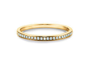 Anello di Fidanzamento Alliance-/Eternityring in 18K oro giallo con diamanti 0,125ct G/SI