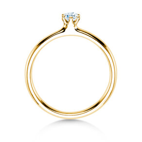 Anello di Fidanzamento Classic 6 in 14K oro giallo con diamante 0,15ct H/SI