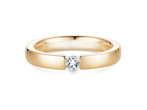 Anello di Fidanzamento Infinity in 14K oro giallo con diamante 0,15ct H/SI
