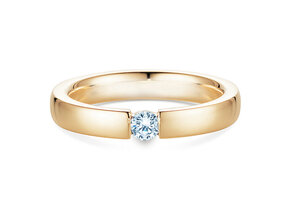 Anello di Fidanzamento Infinity in 14K oro giallo con diamante 0,15ct H/SI