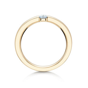 Anello di Fidanzamento Infinity in 14K oro giallo con diamante 0,15ct H/SI