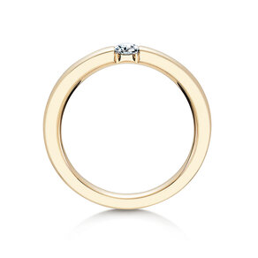 Anello di Fidanzamento Infinity in 14K oro giallo con diamante 0,15ct H/SI
