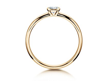 Anello di Fidanzamento Eternal in 14K oro giallo con diamante 0,20ct H/SI