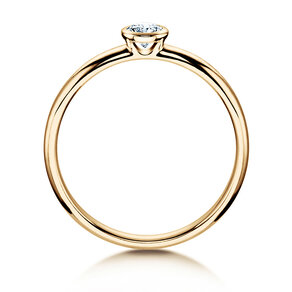 Anello di Fidanzamento Eternal in 14K oro giallo con diamante 0,20ct H/SI