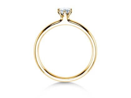 Anello di Fidanzamento Classic 6 in 18K oro giallo con diamante 0,25ct D/IF