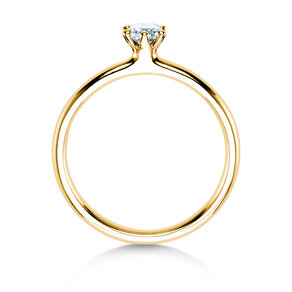 Anello di Fidanzamento Classic 6 in 18K oro giallo con diamante 0,25ct D/IF