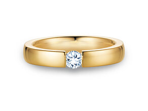Anello di Fidanzamento Infinity in 18K oro giallo con diamante 0,30ct H/SI