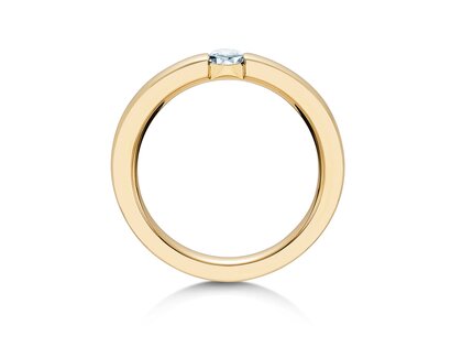 Anello di Fidanzamento Infinity in 18K oro giallo con diamante 0,30ct H/SI