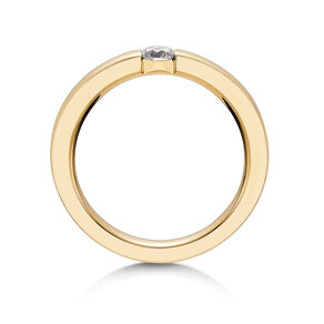 Anello di Fidanzamento Infinity in 14K oro giallo con diamante 0,25ct G/SI