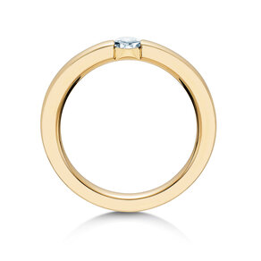 Anello di Fidanzamento Infinity in 18K oro giallo con diamante 0,30ct H/SI