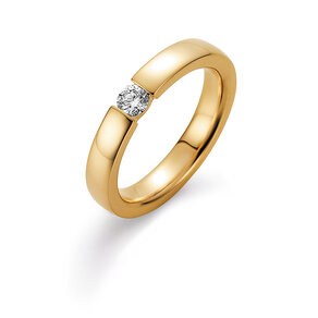 Anello di Fidanzamento Infinity in 14K oro giallo con diamante 0,25ct G/SI