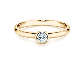 Anello di Fidanzamento Eternal in 14K oro giallo con diamante 0,30ct H/SI